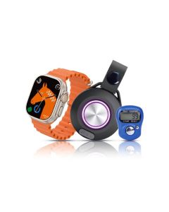 Montre Connectée TELZEAL C51 + Haut‑parleur & Podomètre - Noir